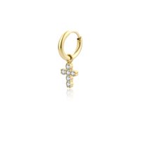 Mono orecchino Brand Sacra in Acciaio Cristallo 18ER015W-G - 18ER015W-G